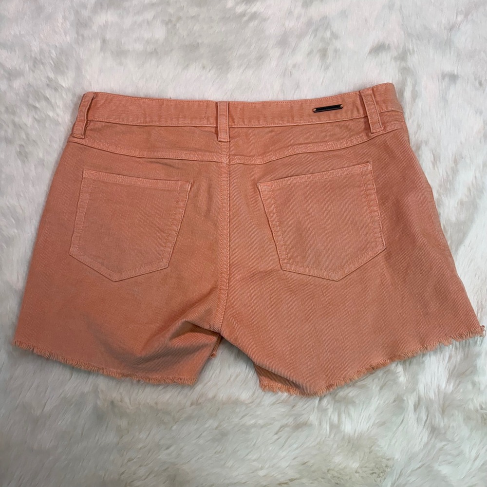 Carve Designs Dog Town Corduroy Shorts Womens 4 Peach Frayed Hem Raw Edge View 4